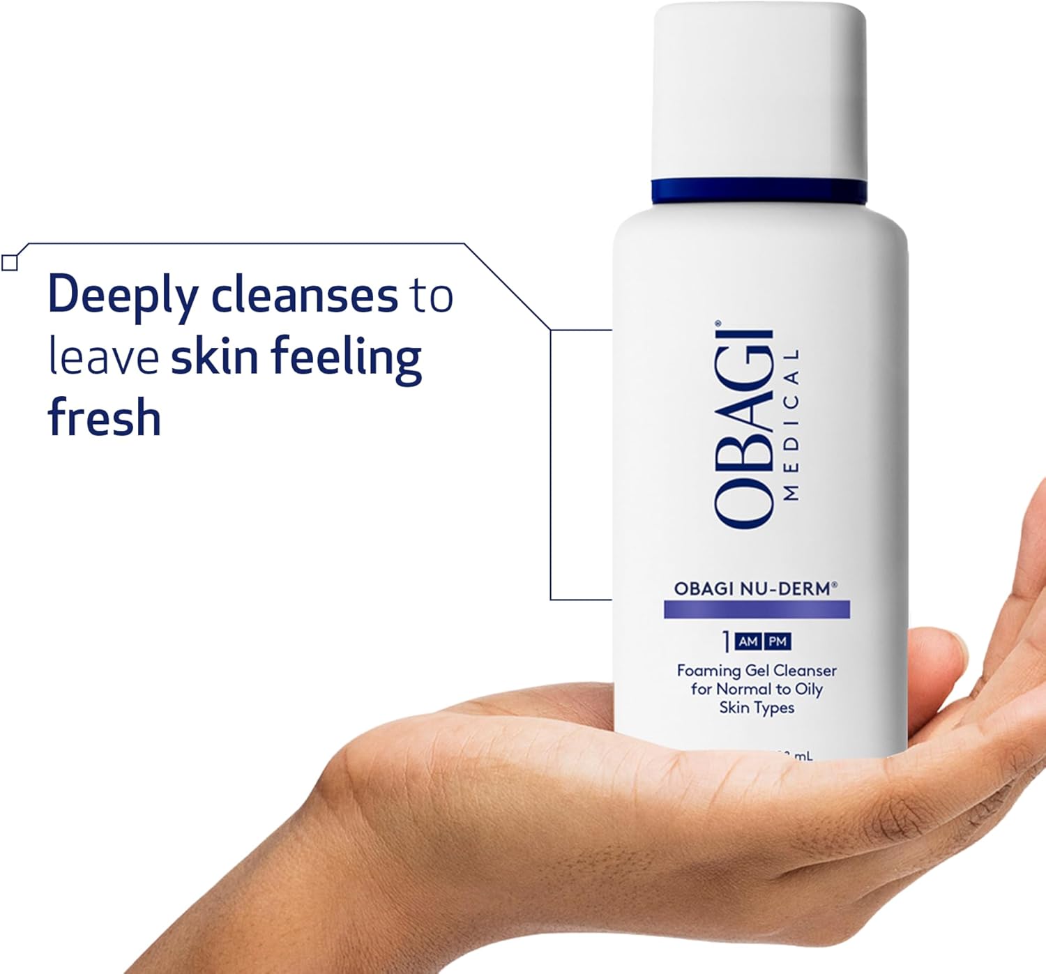Obagi Nu-Derm Foaming Gel Cleanser for Face – Deep-Cleansing & Hydrating Facial Cleanser with Aloe Vera – For Normal to Oily Skin Types - Image 3
