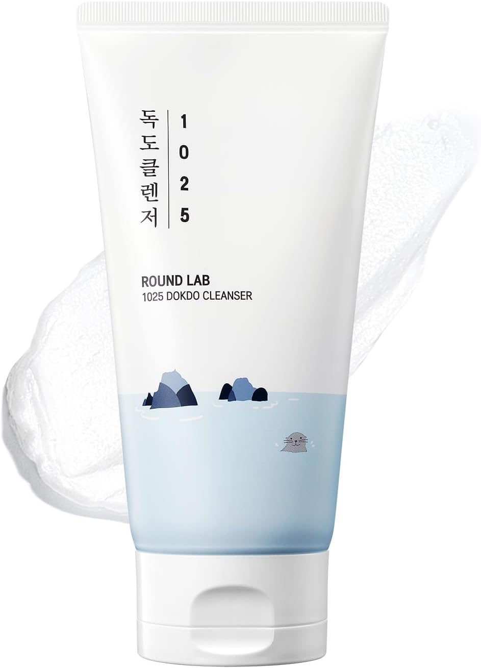 ROUND LAB 1025 Dokdo Cleanser, 5.07 Fl Oz | Low pH Facial Cleanser, For Sensitive Skin, Deep Sea Water, Hydrating Face Wash, Korean Skin Care