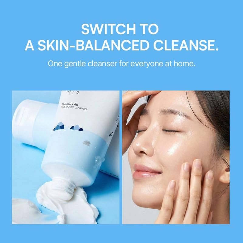ROUND LAB 1025 Dokdo Cleanser, 5.07 Fl Oz | Low pH Facial Cleanser, For Sensitive Skin, Deep Sea Water, Hydrating Face Wash, Korean Skin Care - Image 3